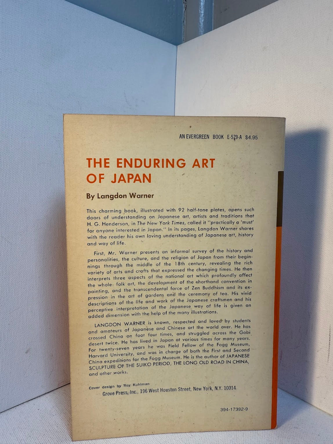 The Enduring Art of Japan by Langdon Warner
