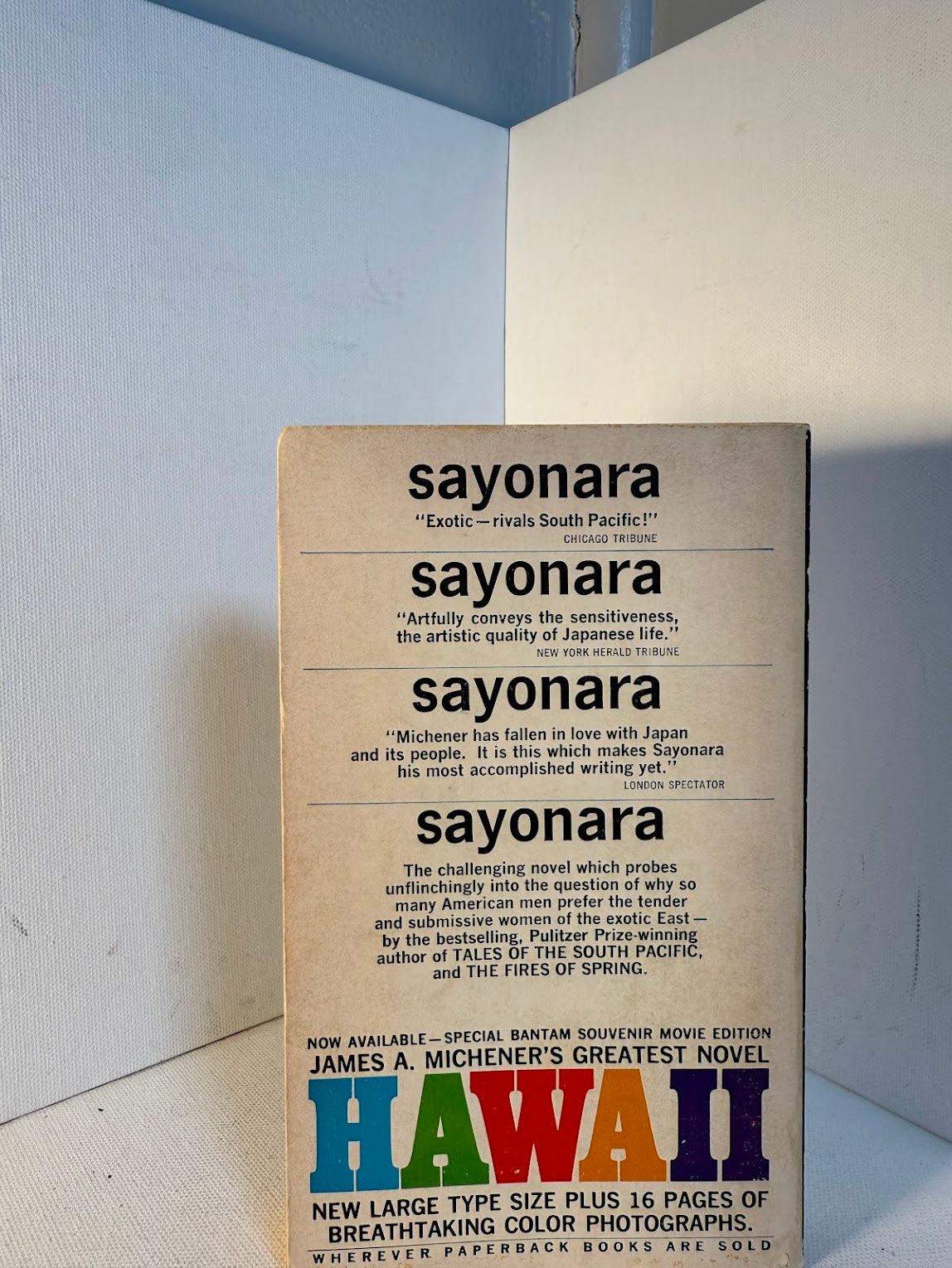 Sayonara by James Michener