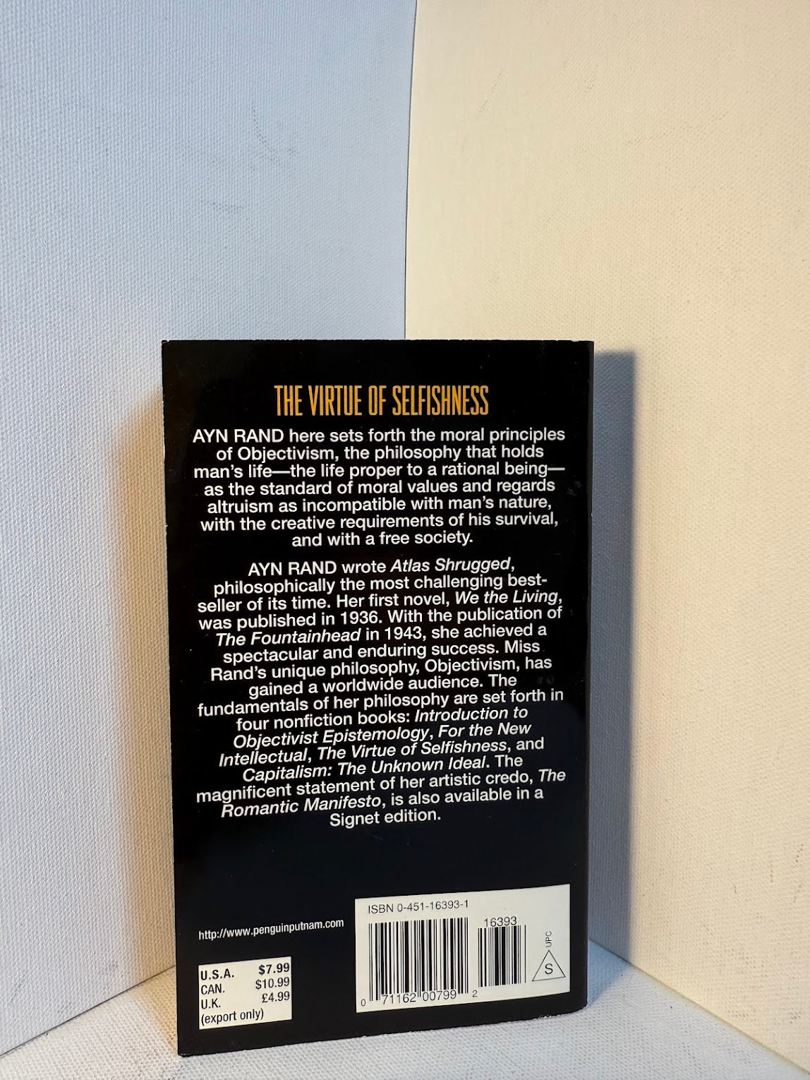 The Virtue of Selfishness by Ayn Rand