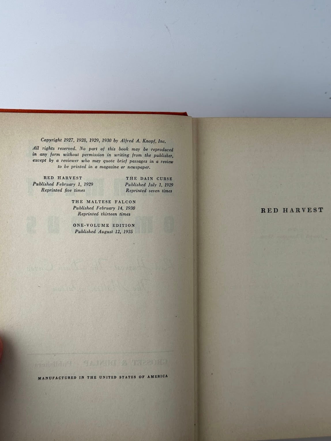 Dashiell Hammett Omnibus