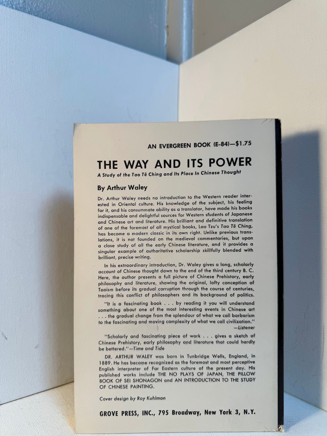 The Way and Its Power by Arthur Waley