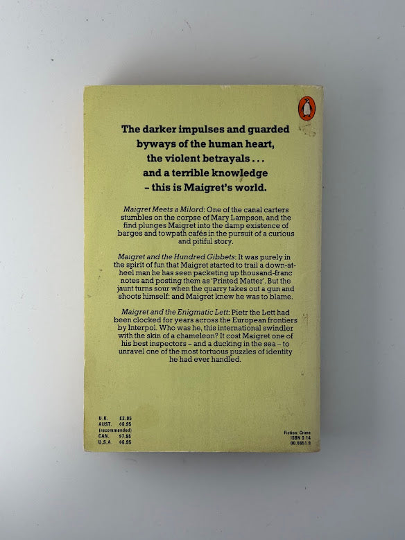 Maigret Meets a Milord by Georges Simenon