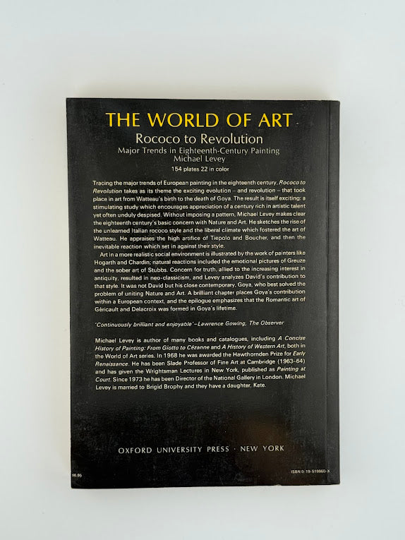 Rococo to Revolution by Michael Levey