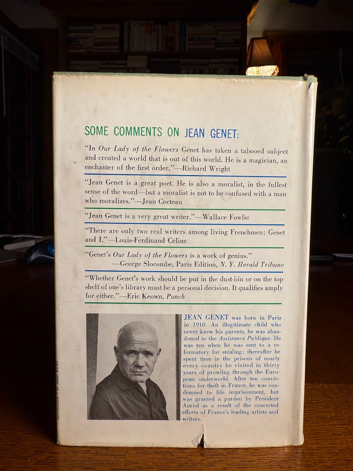 Our Lady of the Flowers by Jean Genet