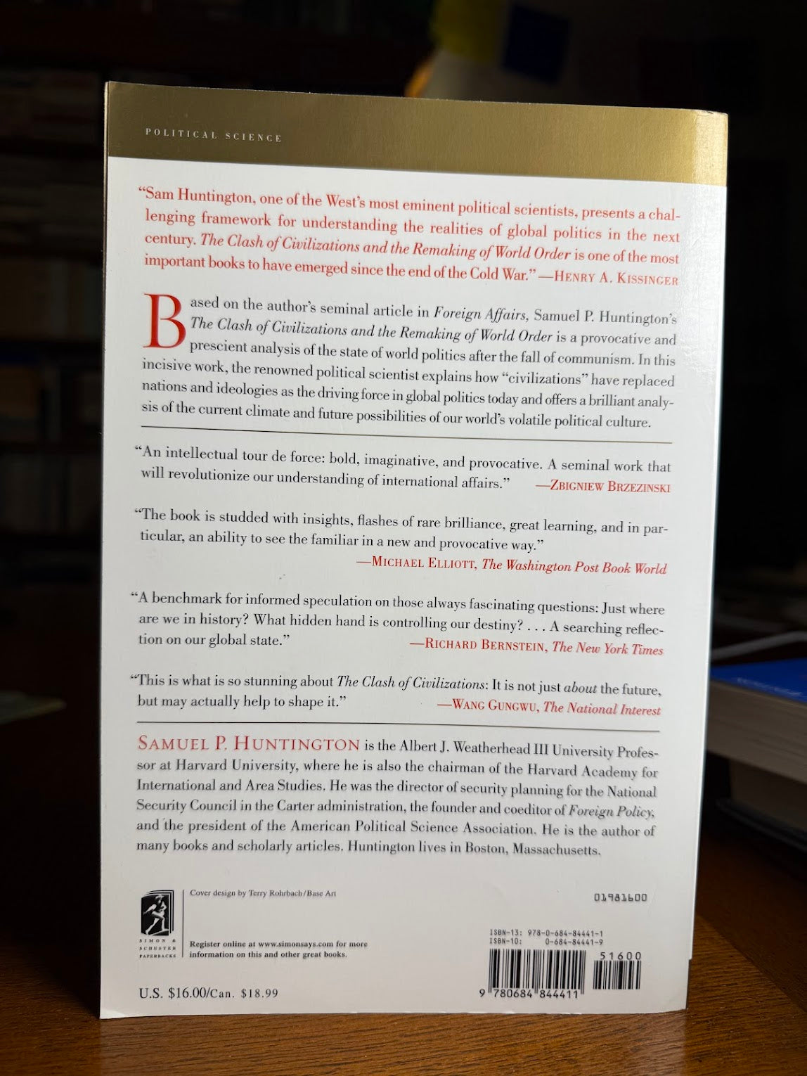 The Clash of Civilizations and the Remaking of World Order by Samuel P. Huntington