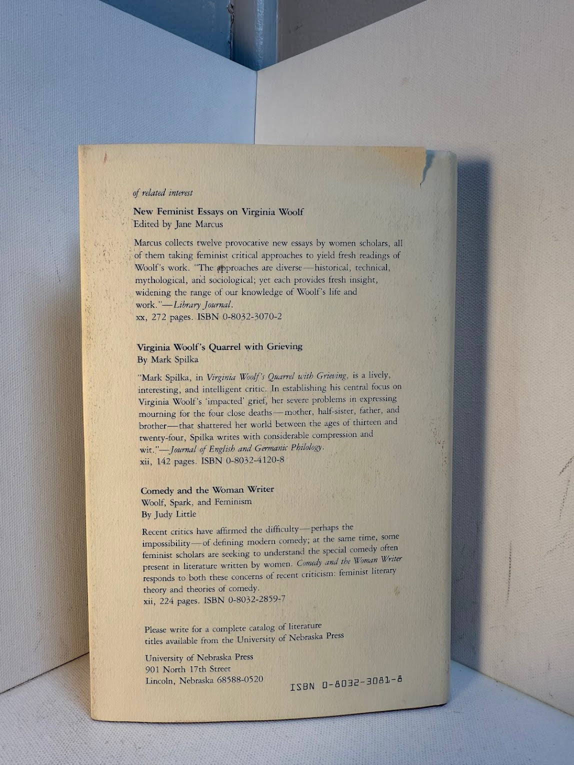 Virginia Woolf - A Feminist Slant edited by Jane Marcus