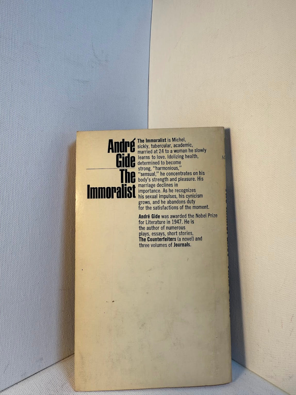The Immoralist by Andre Gide