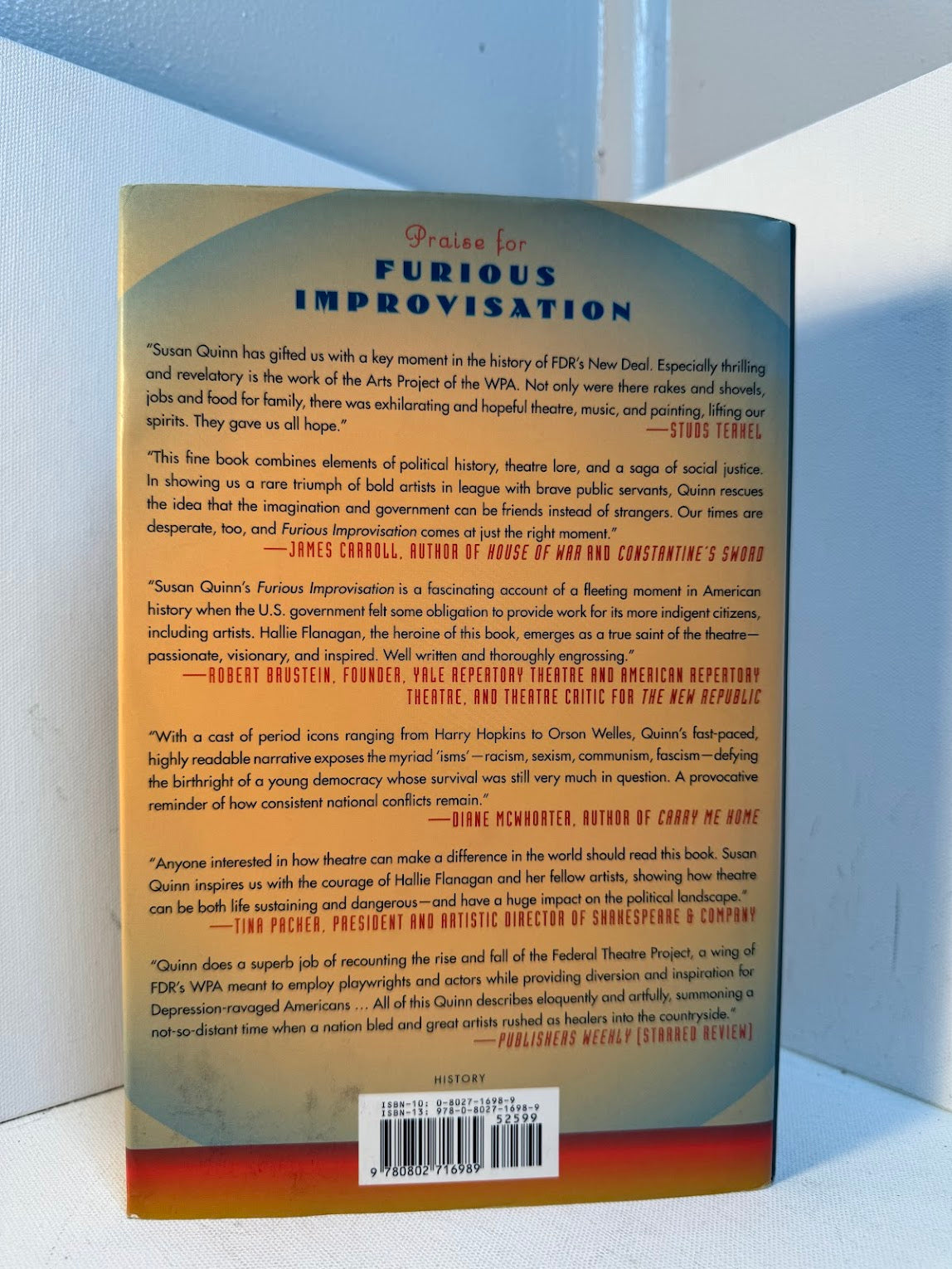 Furious Improvisation by Susan Quinn