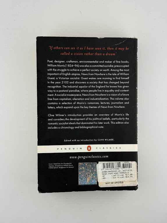 News From Nowhere and Other Writings by William Morris