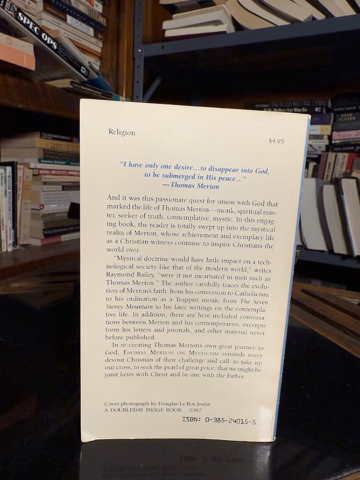 Thomas Merton on Mysticism by Raymond Bailey