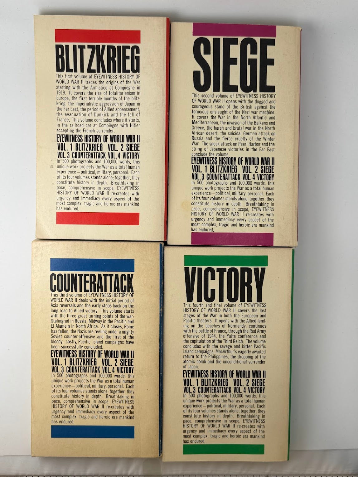 Eyewitness of World War 2 Volumes 1-4