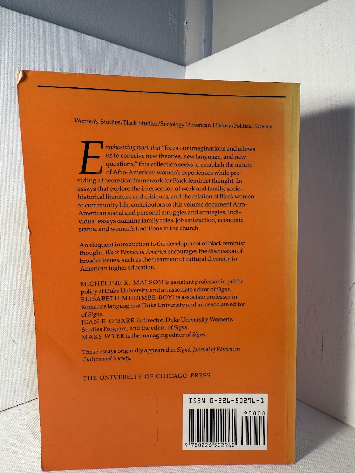 Black Women in America - Social Science Perspectives