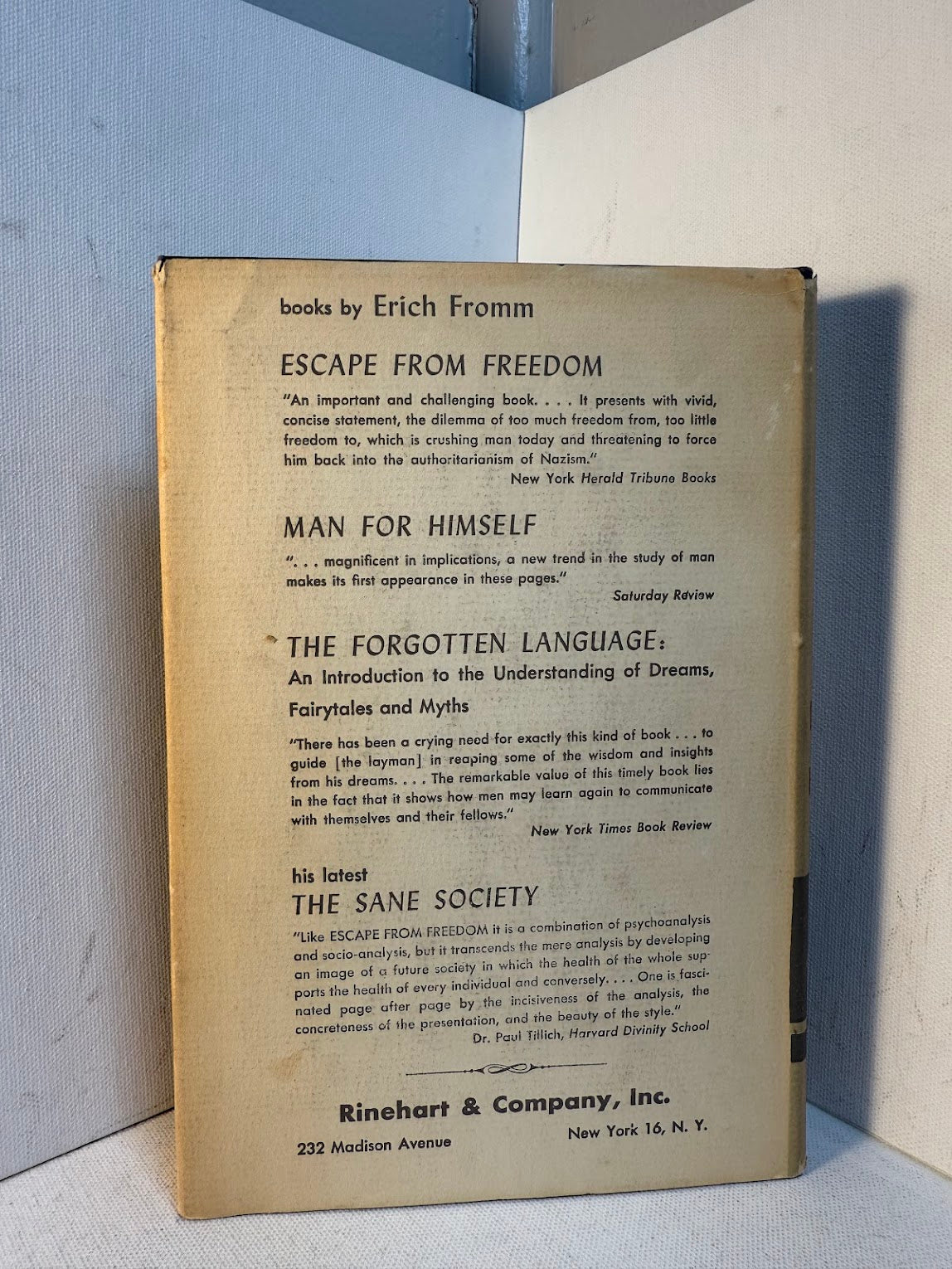 Man For Himself by Erich Fromm