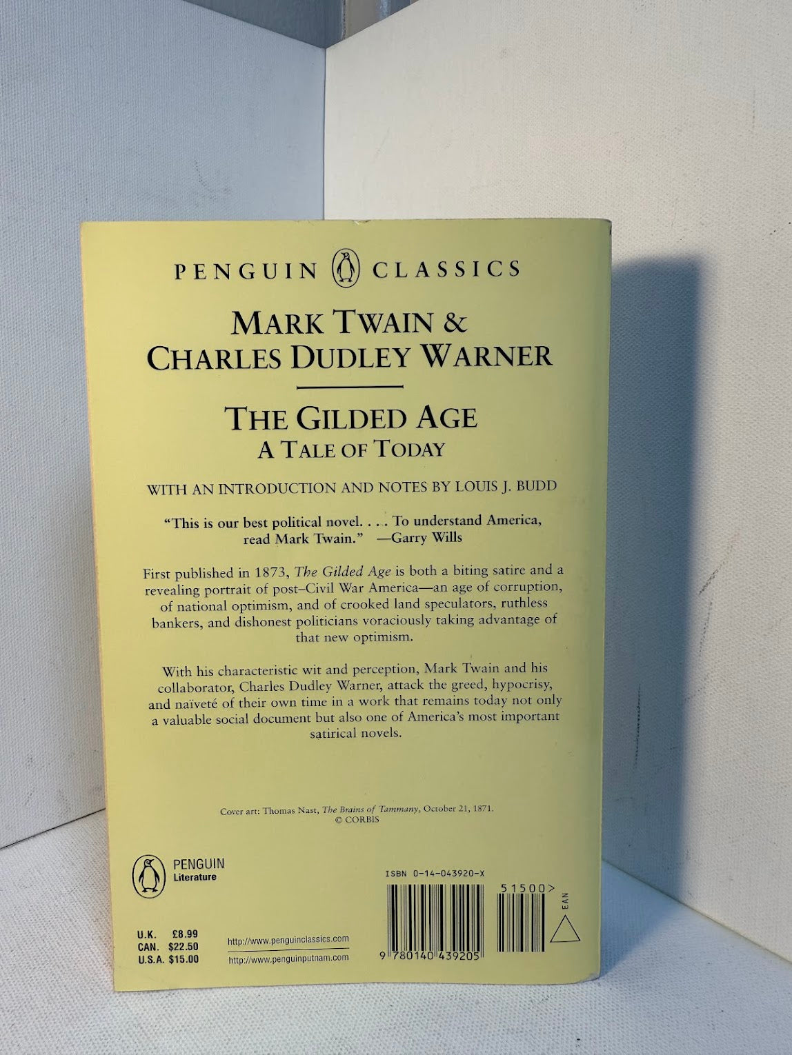 The Gilded Age by Mark Twain & Charles Dudley Warner