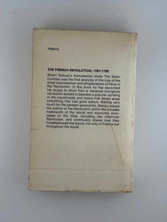 The French Revolution by Albert Soboul