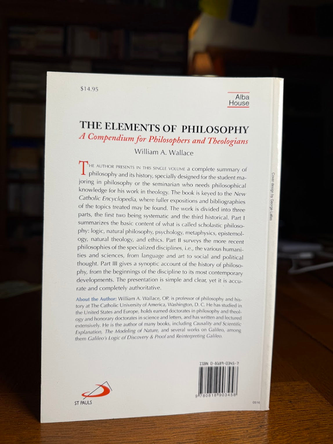 The Elements of Philosophy by William A. Wallace