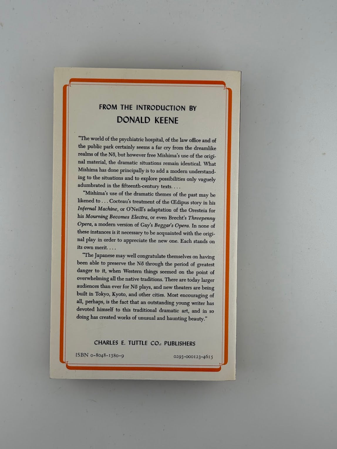 Five Modern No Plays by Yukio Mishima