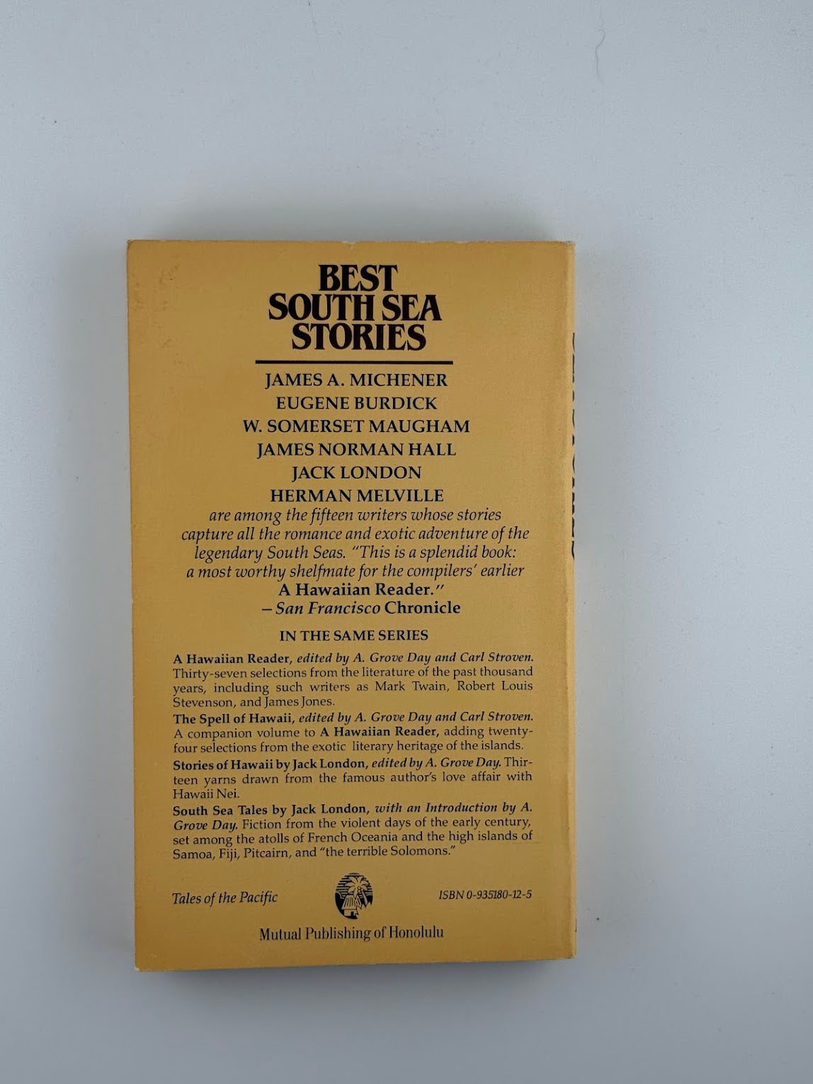 Best South Sea Stories edited by A. Grove Day and Carl Stroven