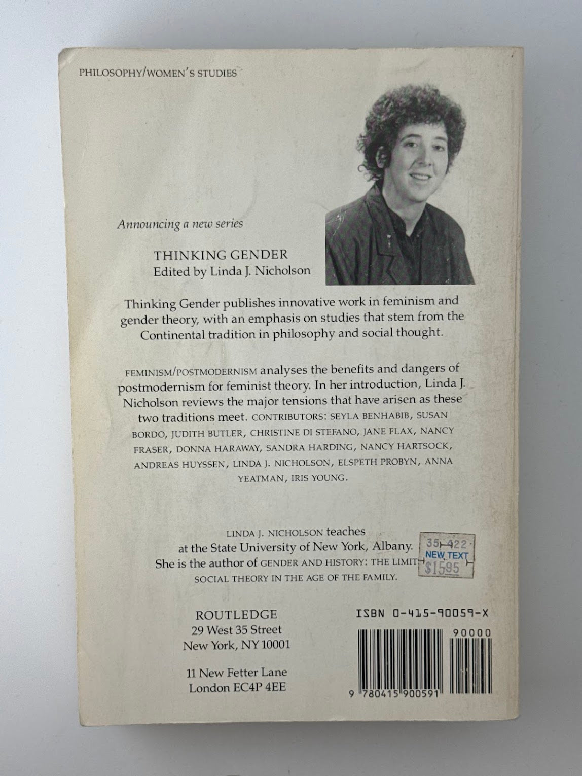 Feminism/Postmodernism edited by Linda J. Nicholson