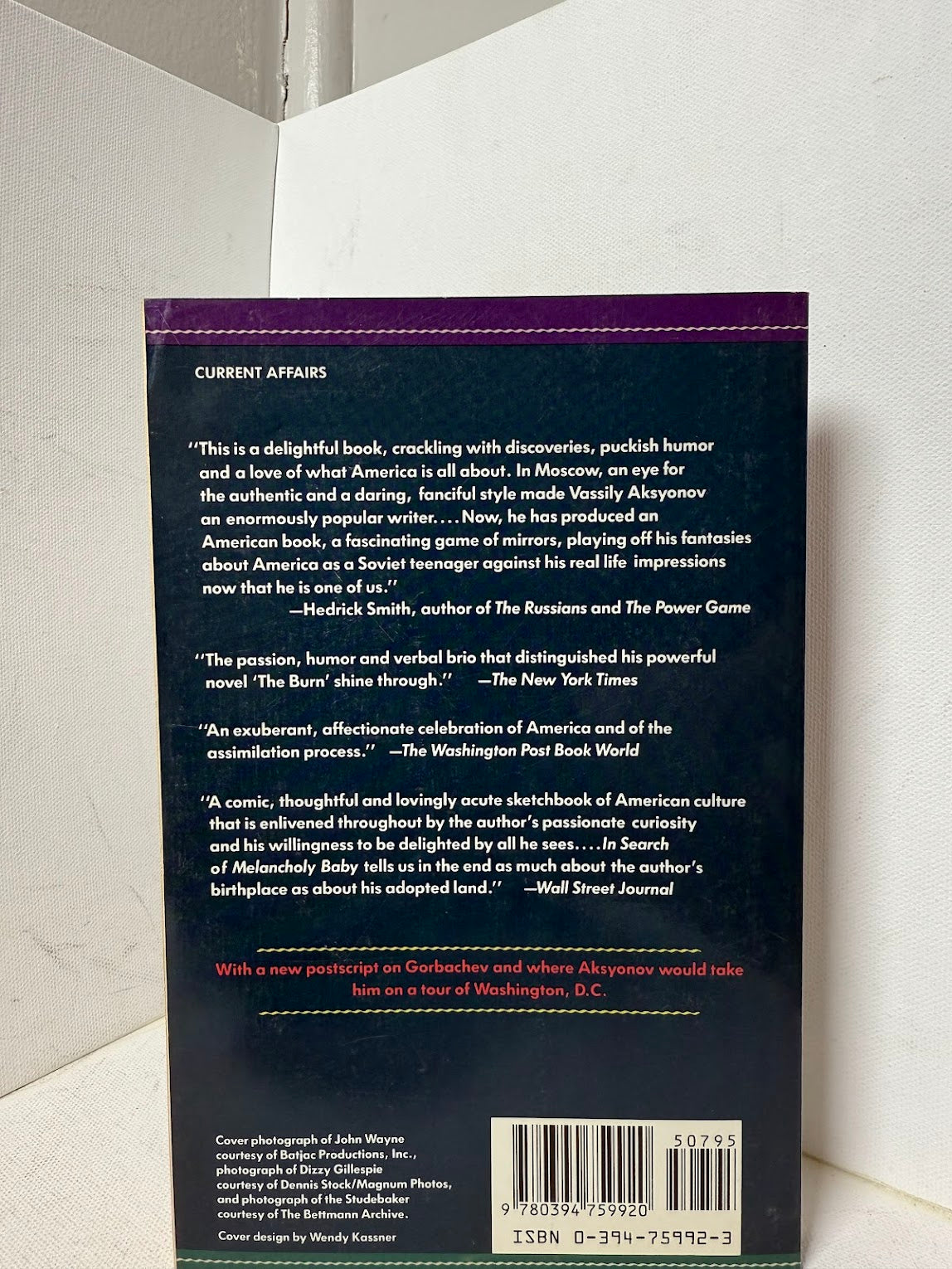 In Search of Melancholy Baby by Vassily Aksyonov