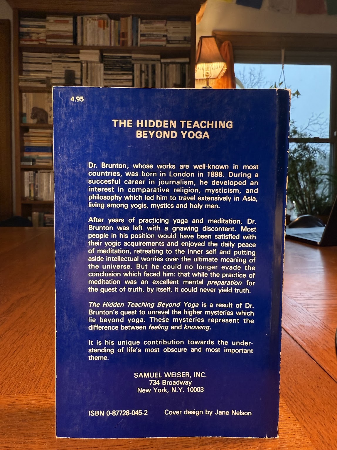 The Hidden Teaching Beyond Yoga by Paul Brunton