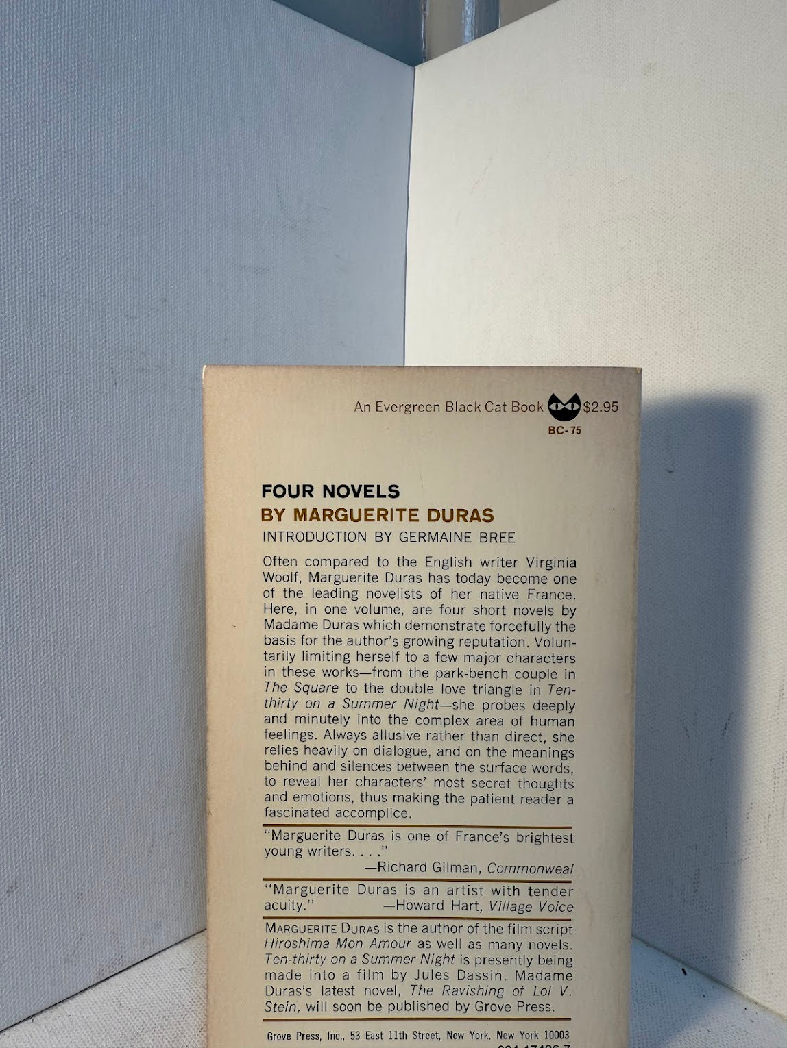 4 Novels by Margeurite Duras