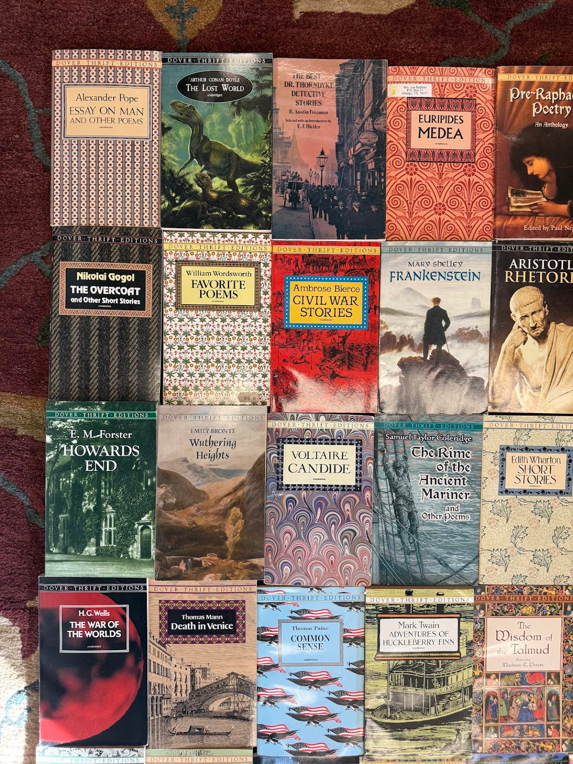 Collection of 60+ Dover Thrift Classic Editions