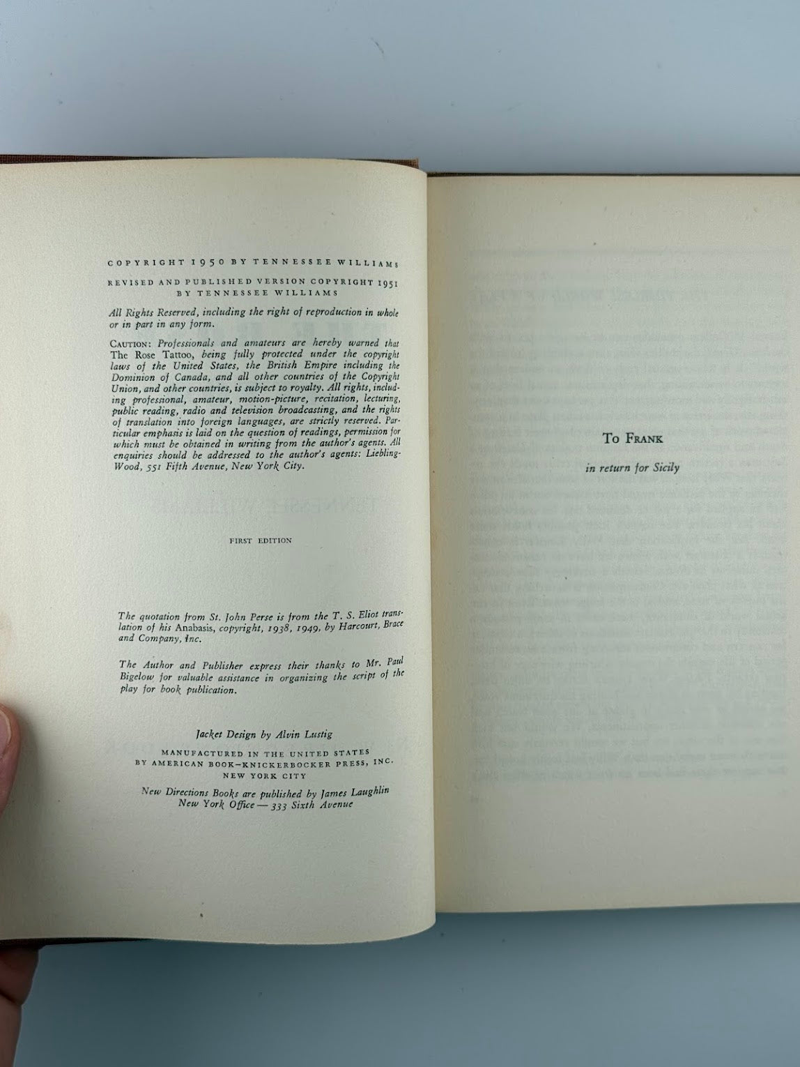 The Rose Tattoo by Tennessee Williams