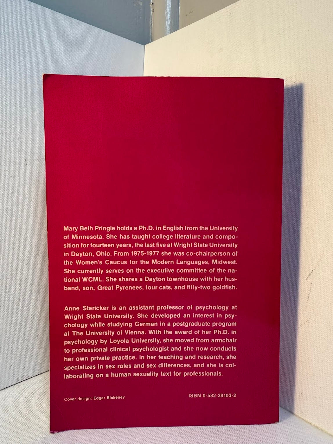 Sex Roles in Literature by Mary Beth Pringle and Anne Stericker