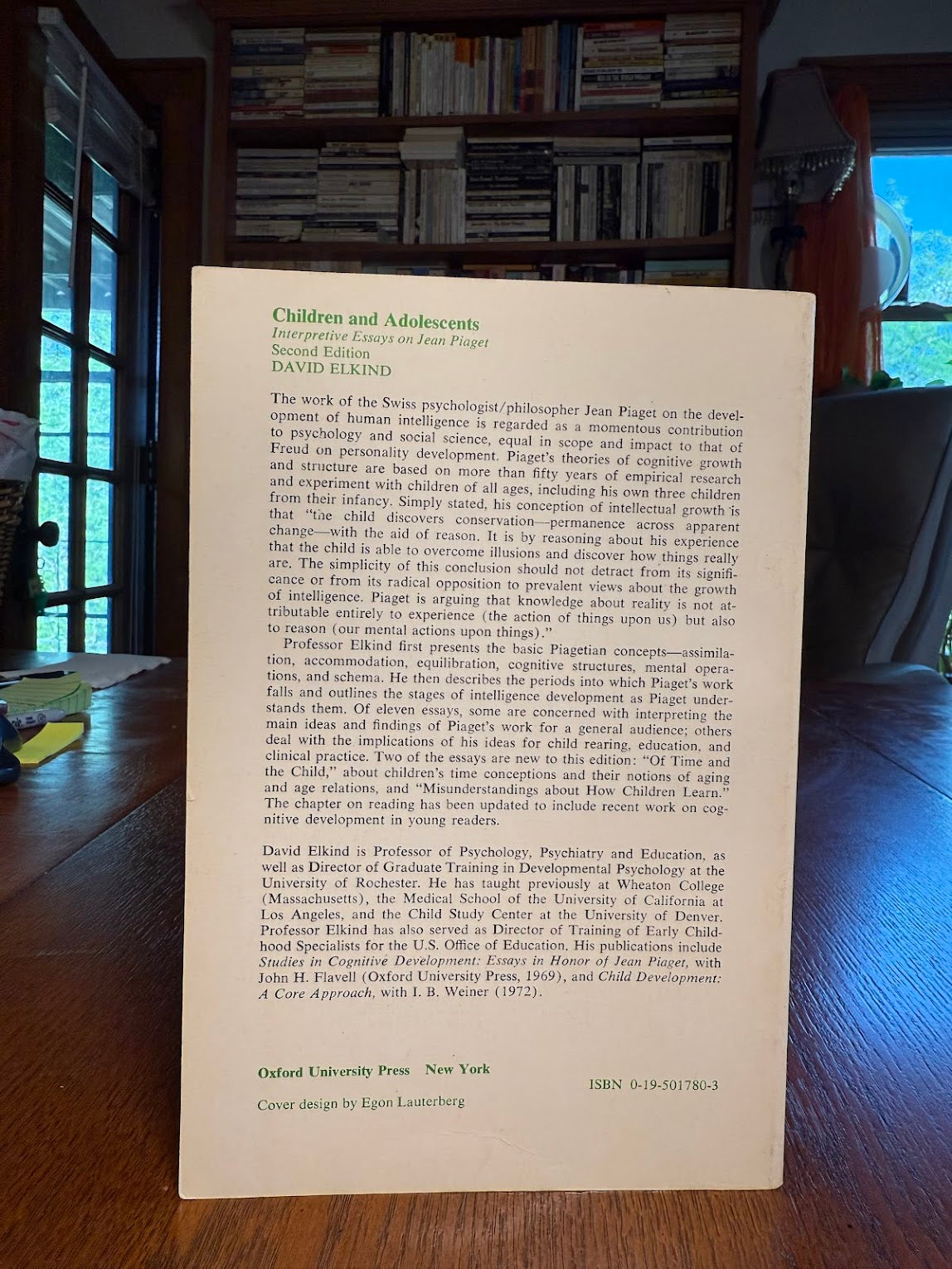Children and Adolescents - Interpretive Essays on Jean Piaget by David Elkind