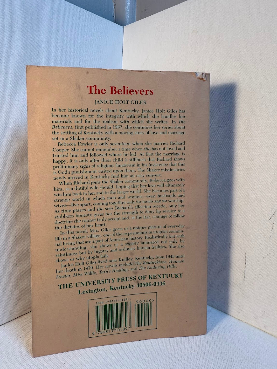 The Believers by Janice Holt Giles