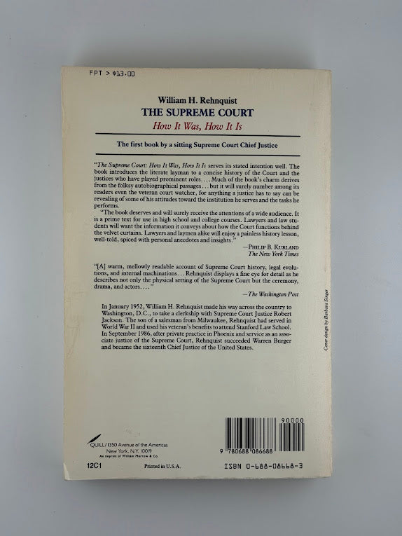 The Supreme Court by William H. Rehnquist