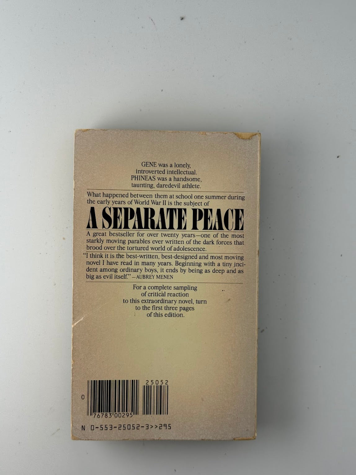 A Separate Peace by John Knowles