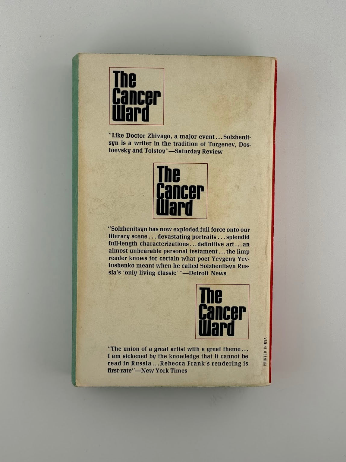 The Cancer Ward by Aleksandr Solzhenitsyn