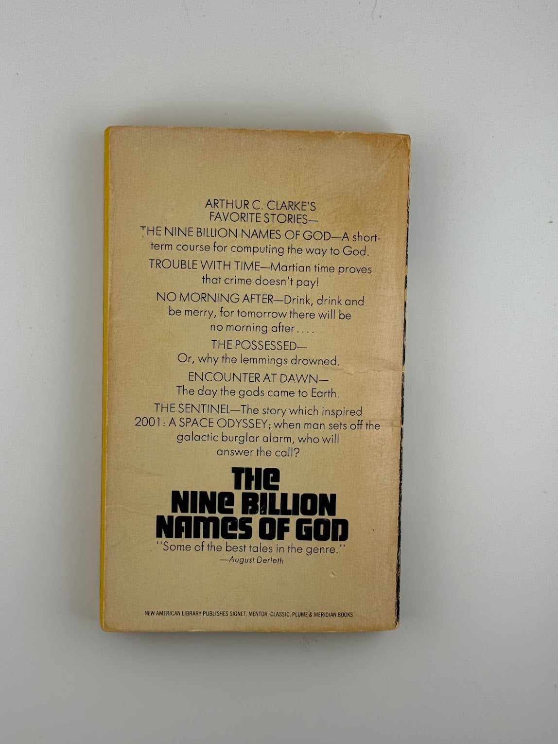 The Nine Billion Names of God by Arthur C. Clarke