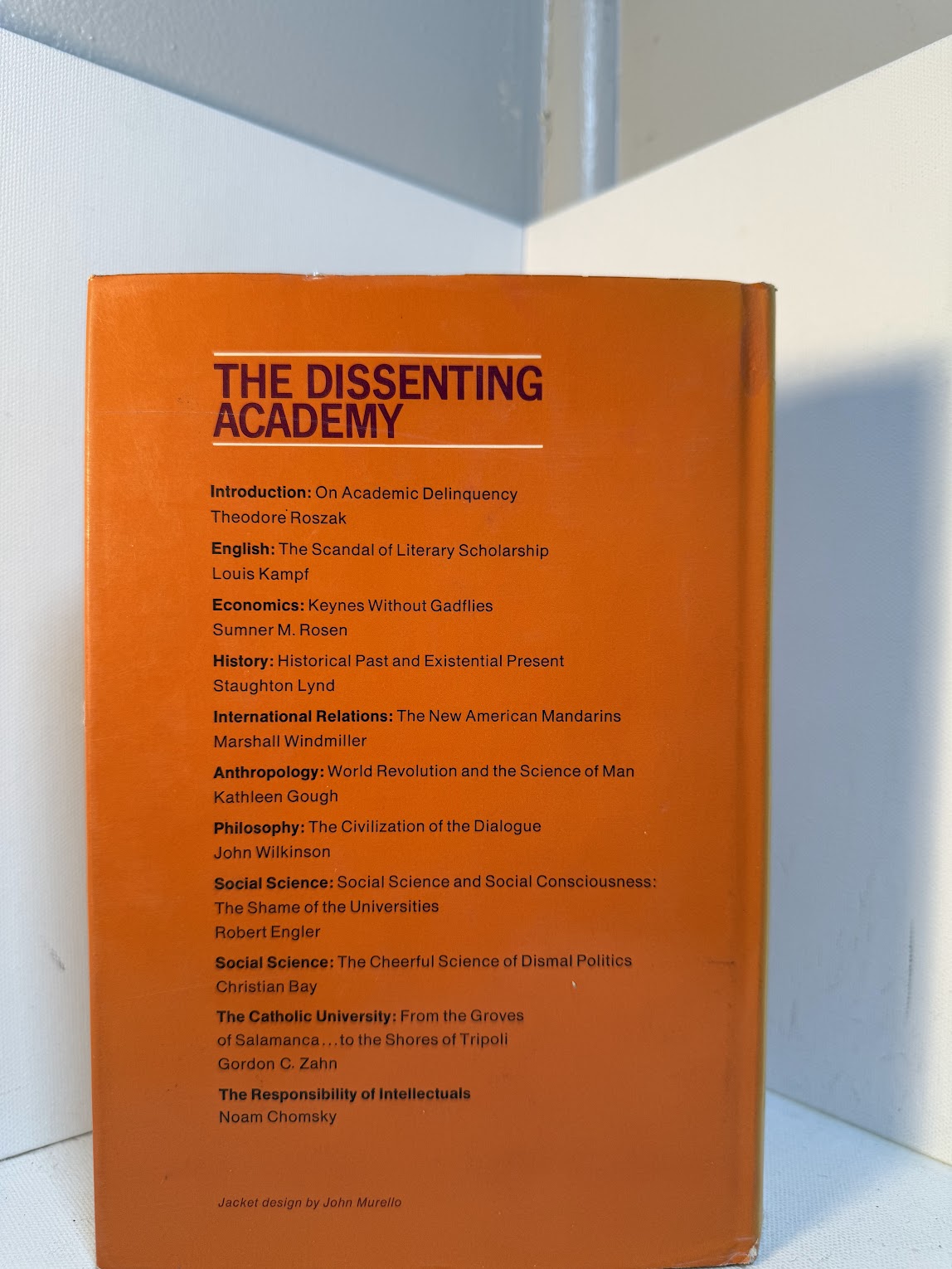 The Dissenting Academy edited by Theodore Roszak