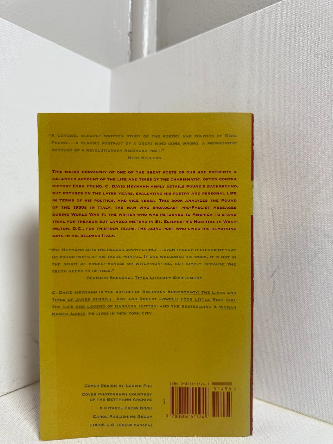 Ezra Pound - A Political Profile by C. David Heymann