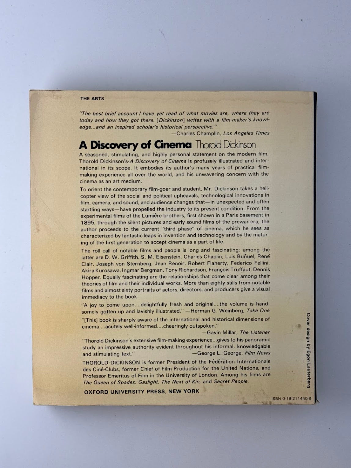 A Discovery of Cinema by Thorold Dickinson