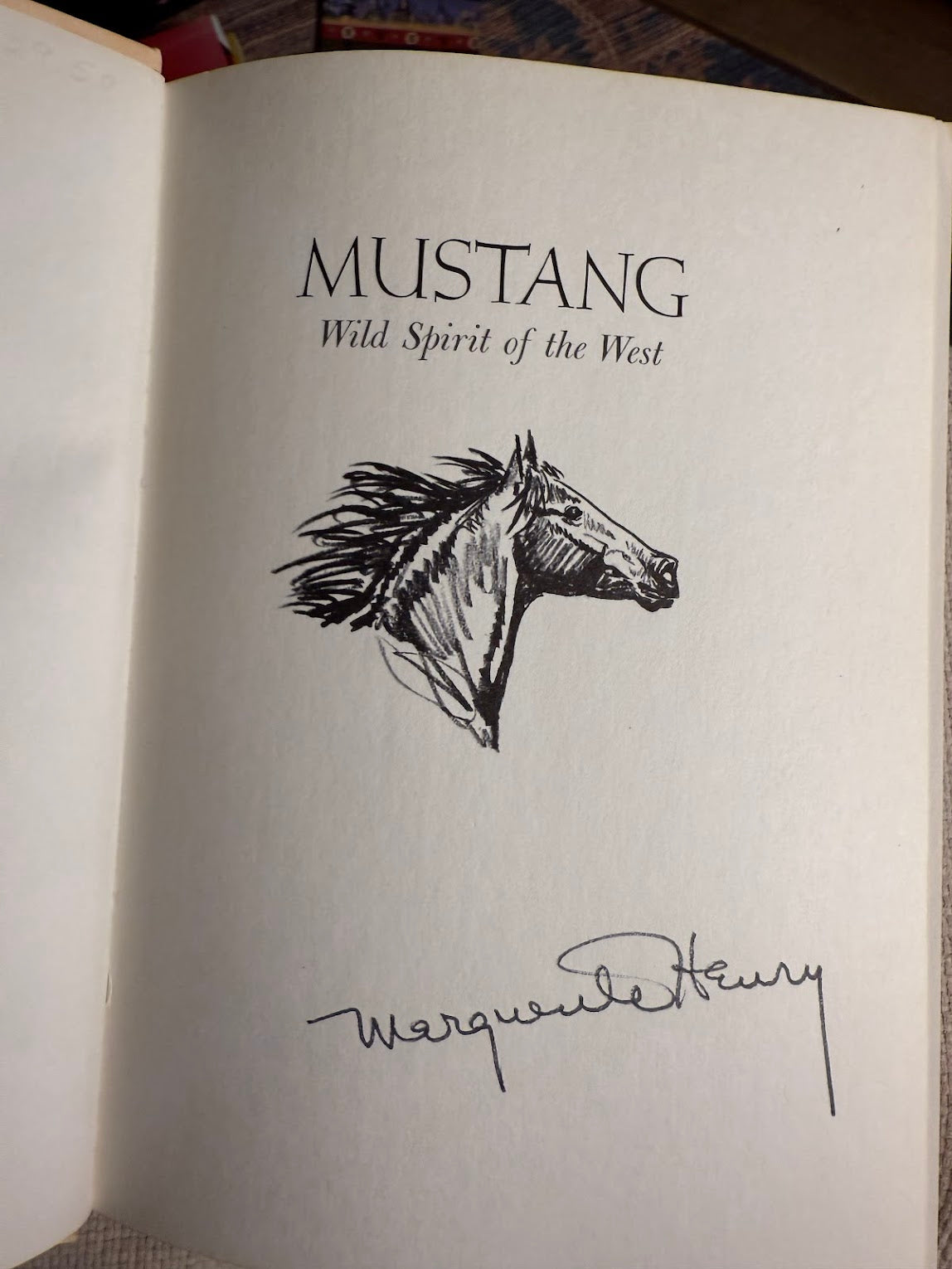 (Signed) Mustang - Wild Spirit of the West by Marguerite Henry