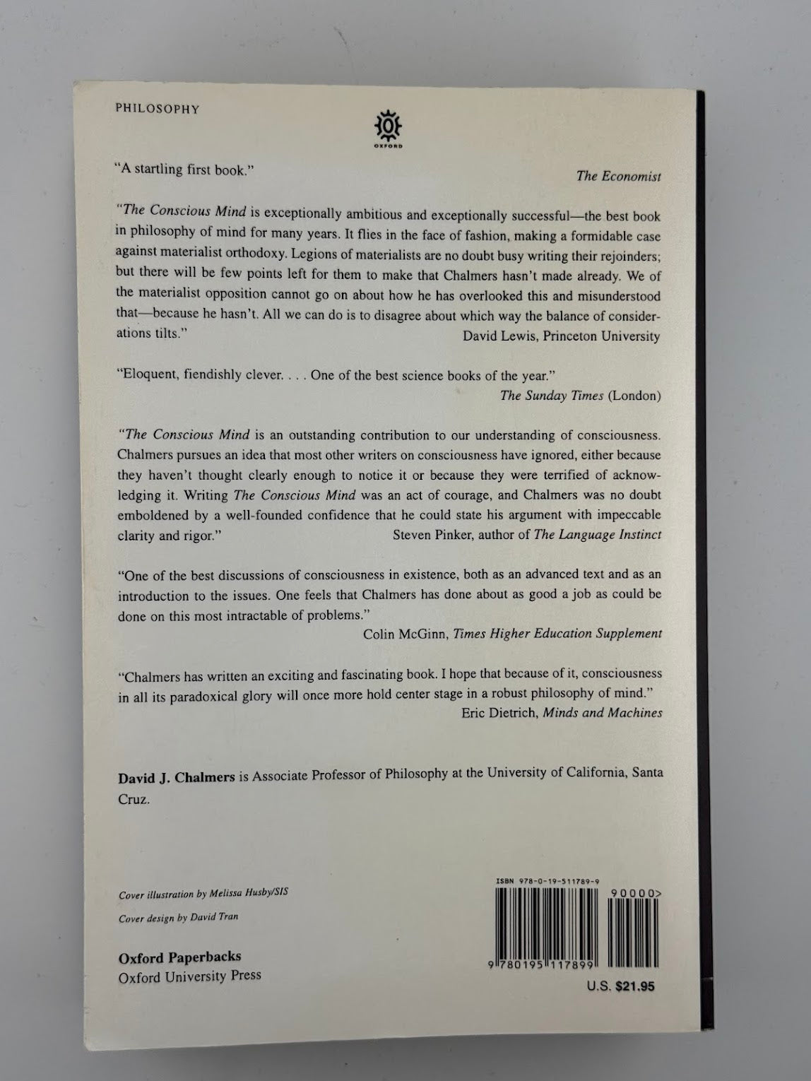 The Conscious Mind by David J. Chalmers