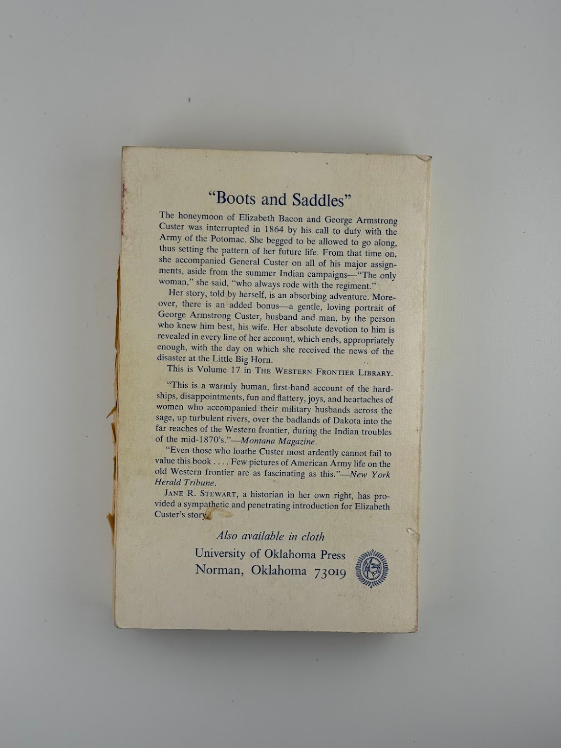 Boots and Saddles by Elizabeth B. Custer