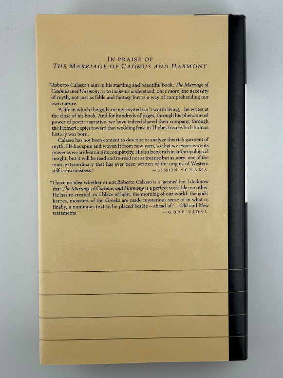 The Marriage of Cadmus and Harmony by Roberto Calasso