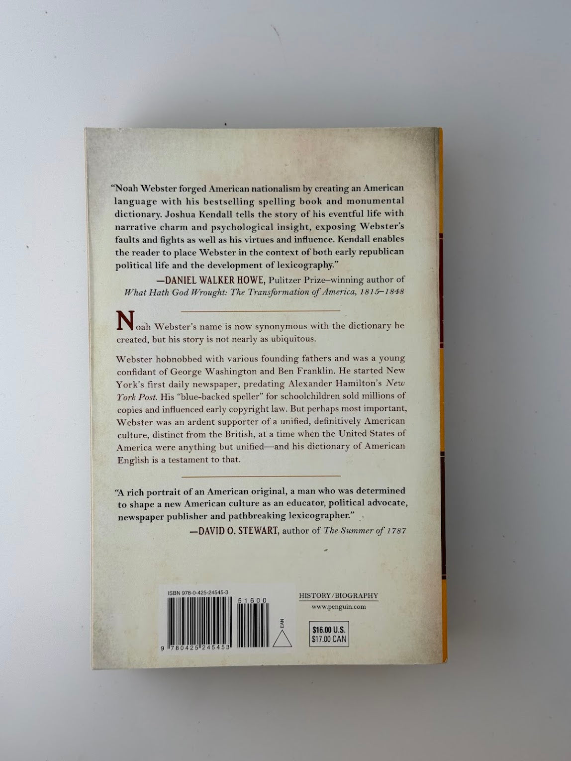 The Forgotten Founding Father by Joshua Kendall
