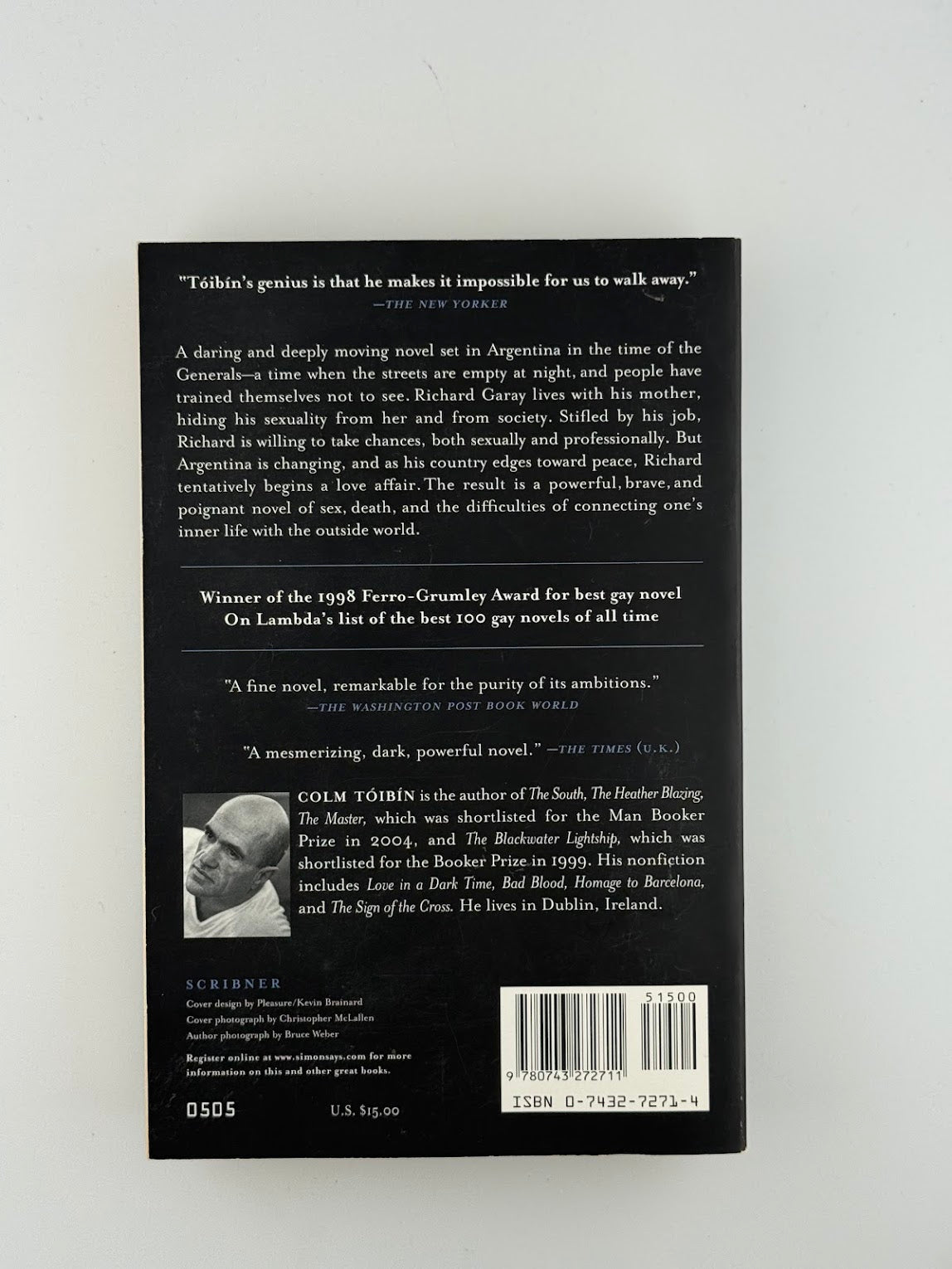 The Story of the Night by Colm Toibin