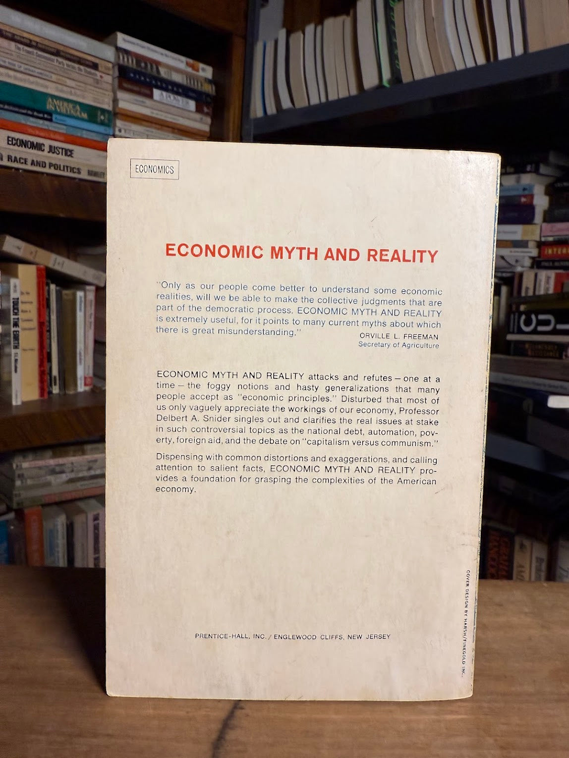 Economic Myth and Reality by Delbert A. Snider