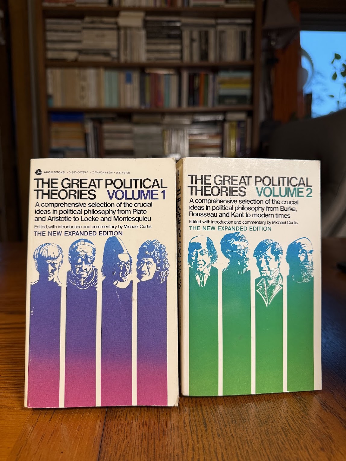 The Great Political Theories 2 Volumes edited by Michael Curtis