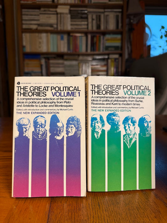 The Great Political Theories 2 Volumes edited by Michael Curtis