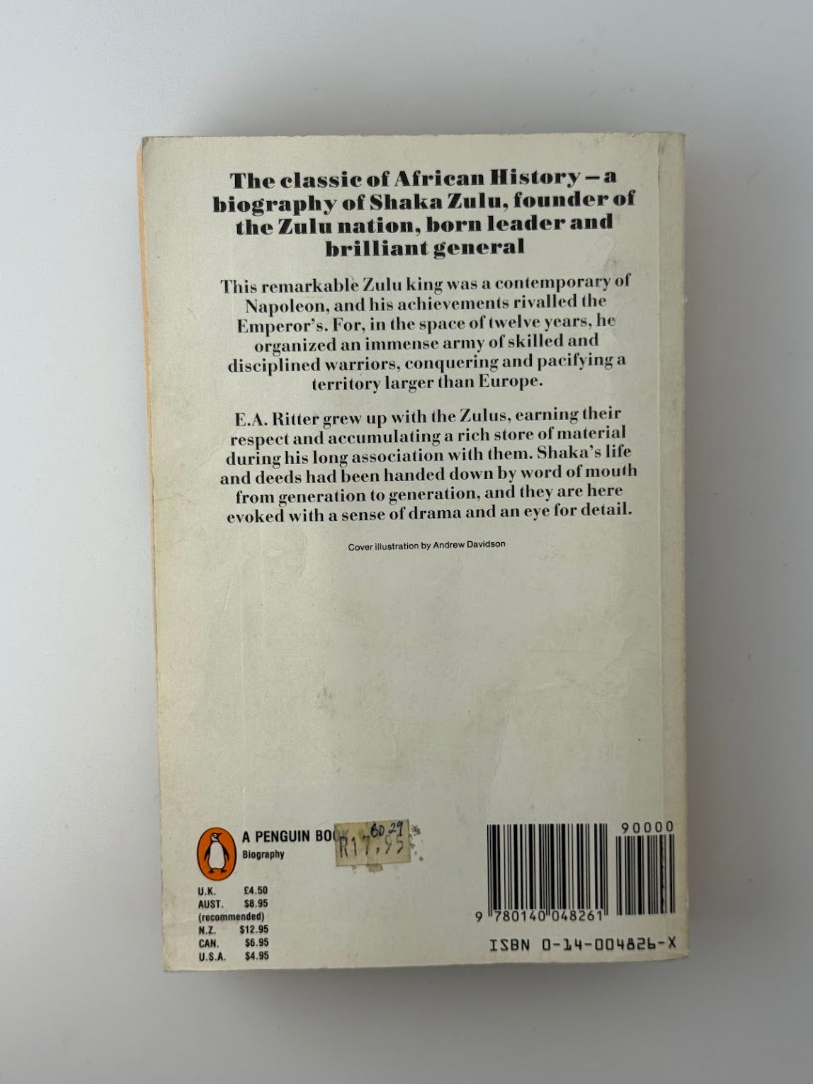 Shaka Zulu by E.A. Ritter