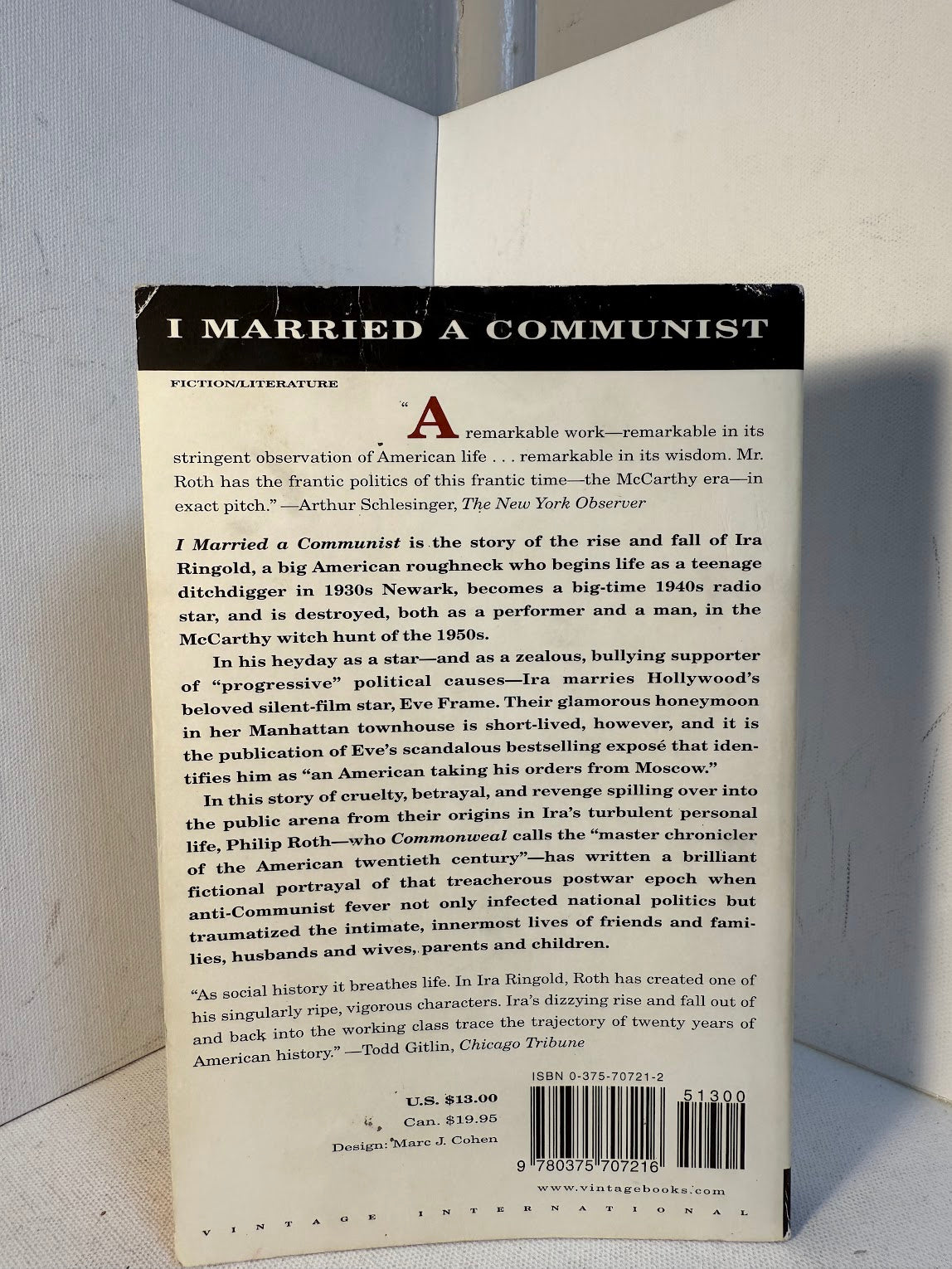 I Married a Communist by Philip Roth