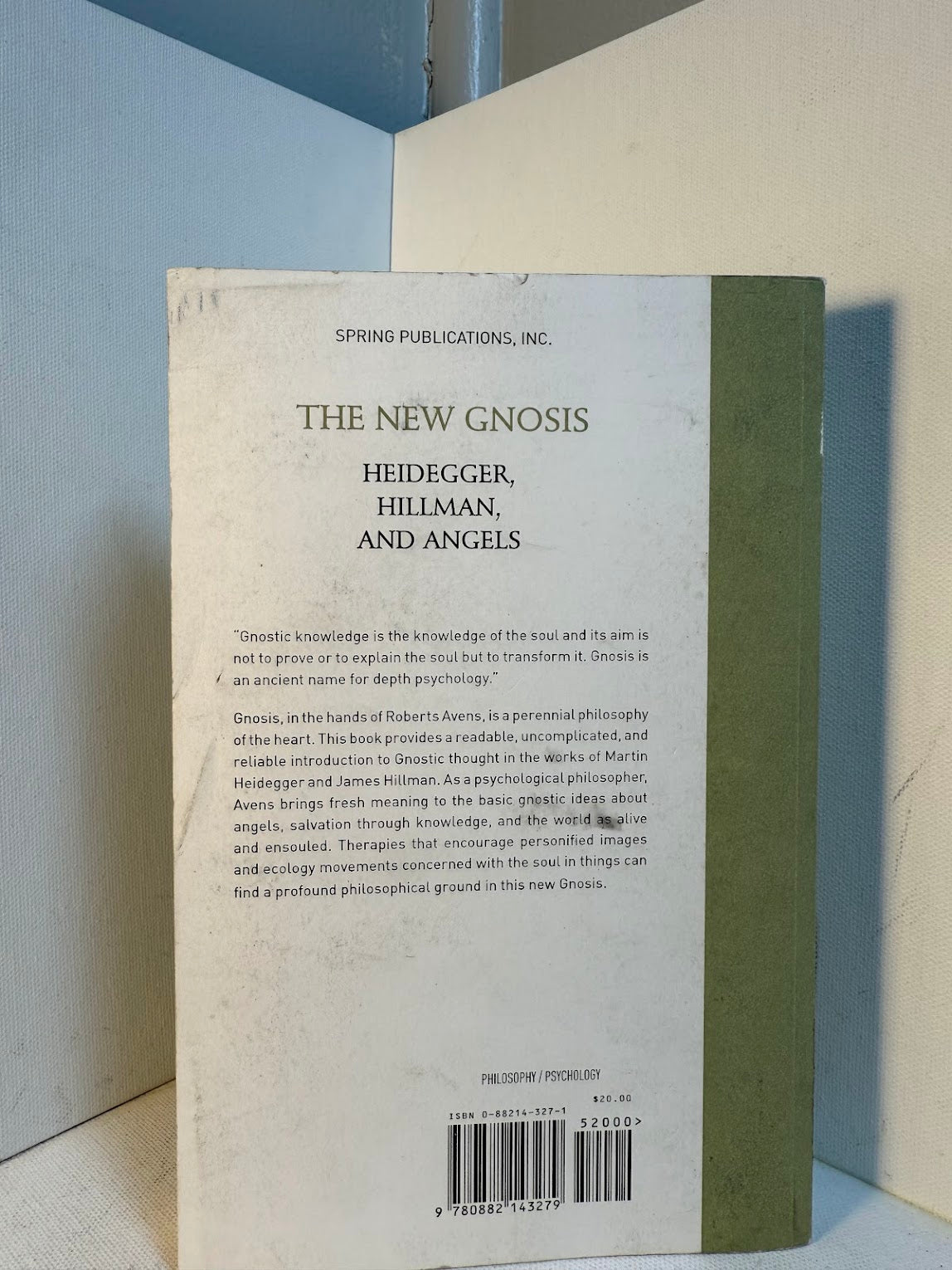 The New Gnosis - Heidegger, Hillman, and Angels by Robert Avens